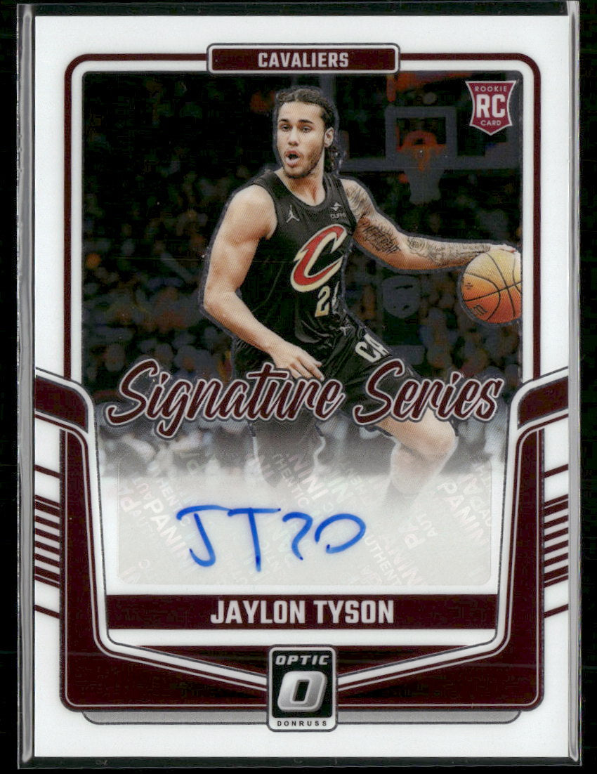 2024-25 Donruss Optic Signature Series Jaylon Tyson Auto #SS-JTY