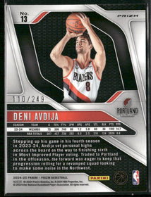 2024-25 Panini Prizm Prizms Skewed Deni Avdija #/249 #13