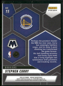 2024-25 Panini Mosaic Montage Mosaic Stephen Curry #15