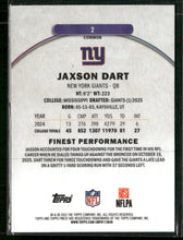 2025 Topps Finest Jaxson Dart Rookie #2