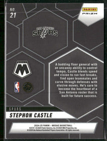 2024-25 Panini Mosaic Montage Mosaic Stephon Castle #21