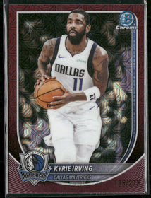 2025-26 Bowman Chrome Burgundy Mojo Refractors Kyrie Irving #/275 #BCV-130