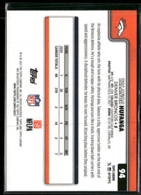 2025 Topps Chrome Orange Lava Refractor Talanoa Hufanga #94