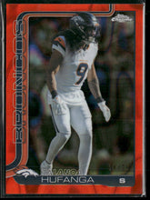 2025 Topps Chrome Orange Lava Refractor Talanoa Hufanga #94