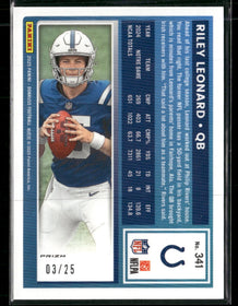 2025 Donruss Optic Rated Rookies Preview Green Pandora Riley Leonard #/25 #341