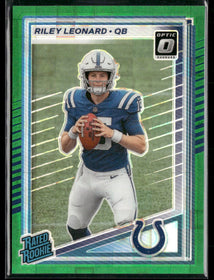 2025 Donruss Optic Rated Rookies Preview Green Pandora Riley Leonard #/25 #341