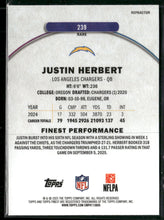 2025 Finest Refractor Justin Herbert #239