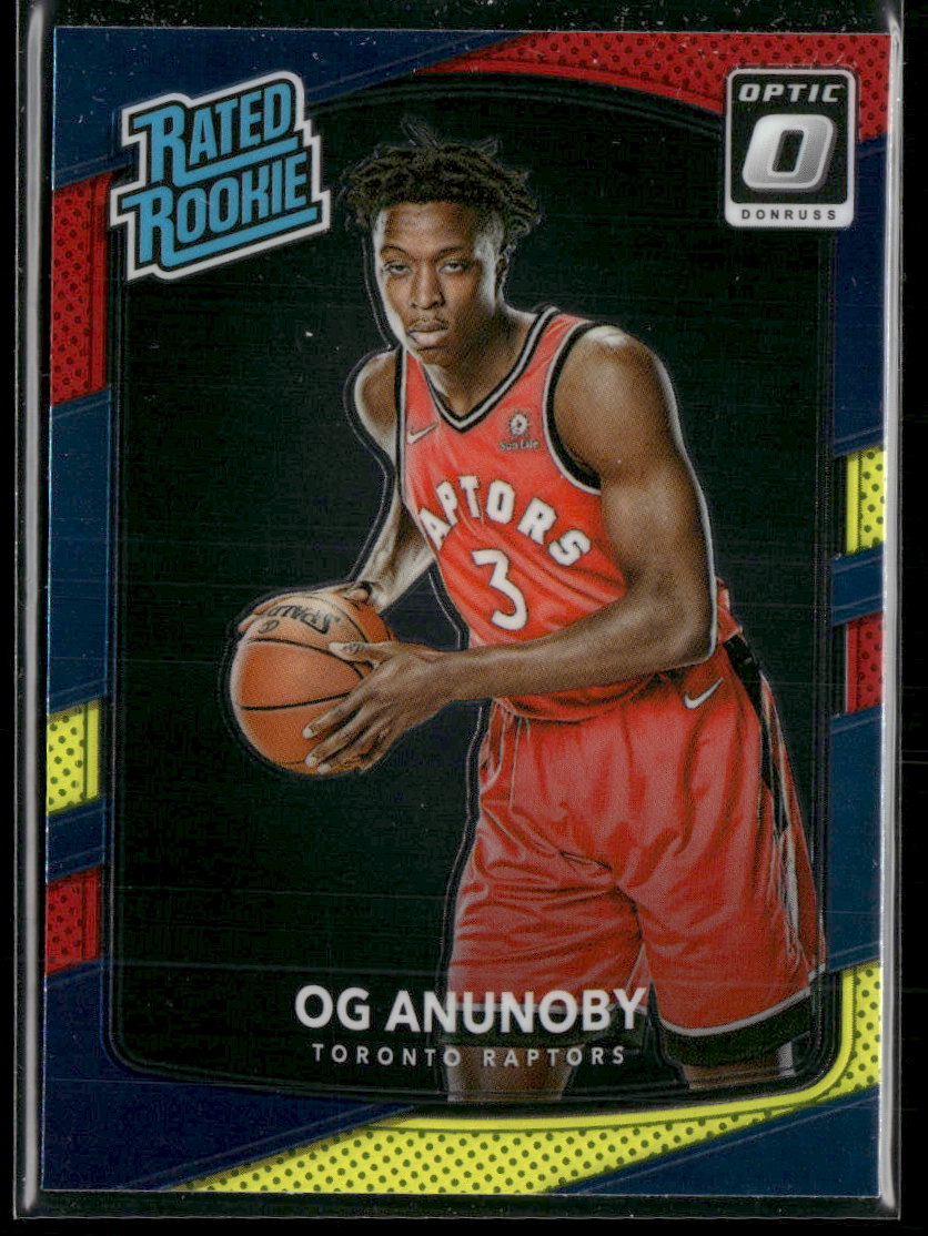 2017-18 Donruss Optic Red and Yellow OG Anunoby Rookie #178