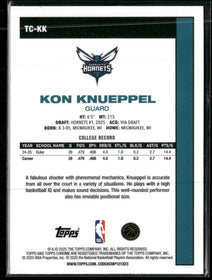 2025-26 Topps 1980-81 Topps Chrome Basketball Mojo Kon Knueppel #TC-KK