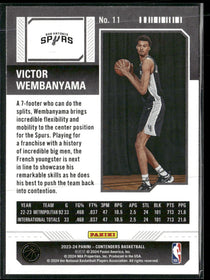 2023-24 Panini Contenders Season Ticket Retail Victor Wembanyama Rookie #11