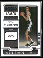 2023-24 Panini Contenders Season Ticket Retail Victor Wembanyama Rookie #11