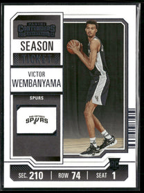 2023-24 Panini Contenders Season Ticket Retail Victor Wembanyama Rookie #11