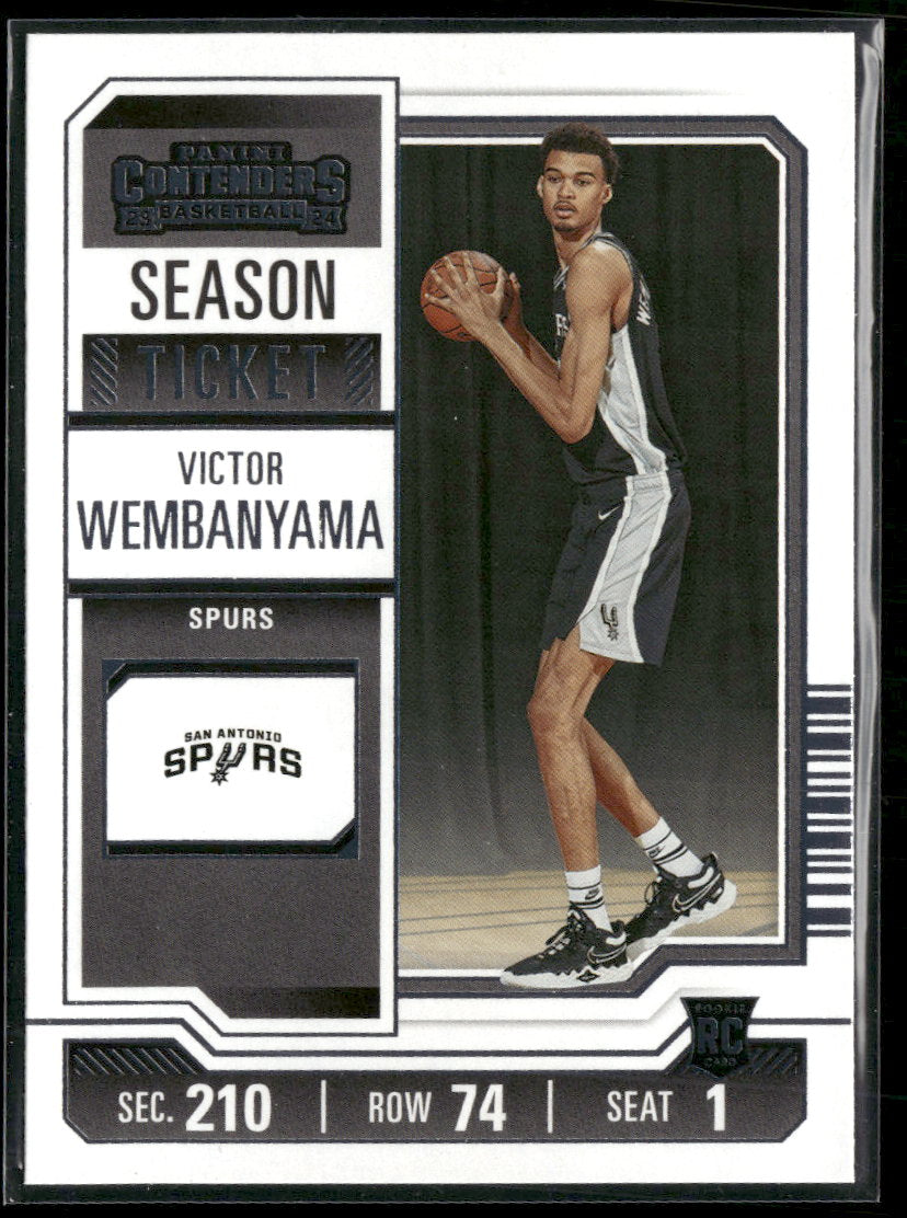2023-24 Panini Contenders Season Ticket Retail Victor Wembanyama Rookie #11