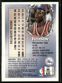 1996-97 Finest Allen Iverson Rookie #69
