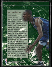 1995-96 Flair Wave of the Future Kevin Garnett #3