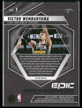 2024-25 Panini Mosaic Epic Performers Mosaic Victor Wembanyama #1
