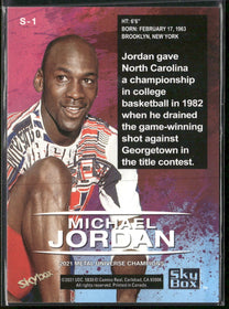 2021 SkyBox Metal Universe Champions Skybox Premium Michael Jordan #S-1