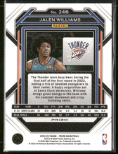 2022-23 Panini Prizm Prizms Red Ice Jalen Williams #246