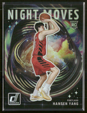 2025-26 Panini Donruss Night Moves Rookie Card Hansen Yang  #12