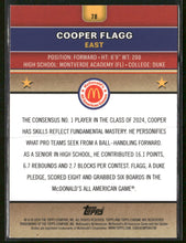 2024 Topps Chrome McDonald's All-American Cooper Flagg #78