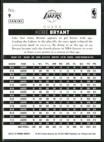 2013-14 Hoops Kobe Bryant #9