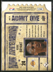 2009-10 Upper Deck Now Appearing Kobe Bryant #NA-9