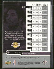 1999-00 Upper Deck HoloGrFX AuSome Kobe Bryant #28 AU