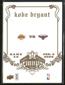 2008-09 Upper Deck MVP White Board Kobe Bryant #48