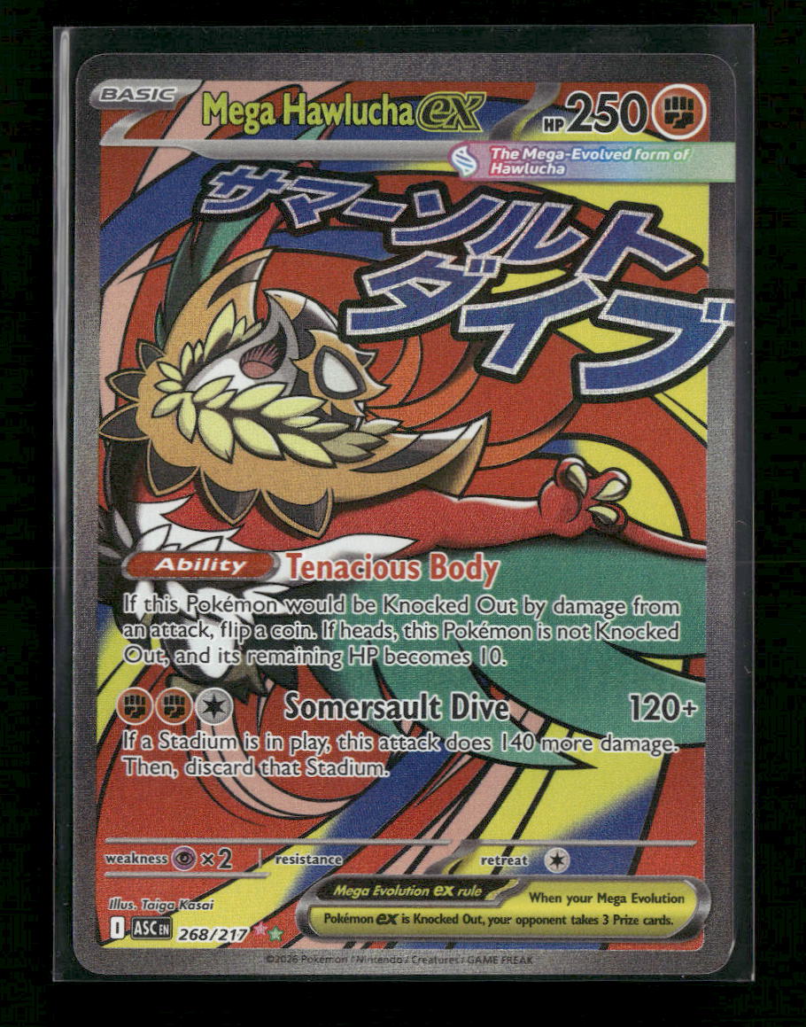 ME: Ascended Heroes Mega Hawlucha ex #268/217