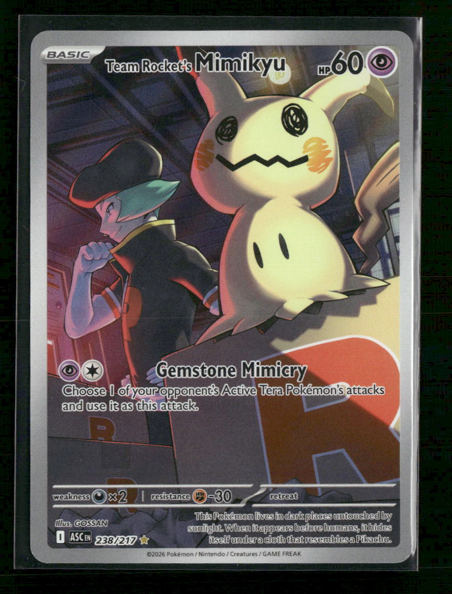 ME: Ascended Heroes Team Rocket's Mimikyu #238/217
