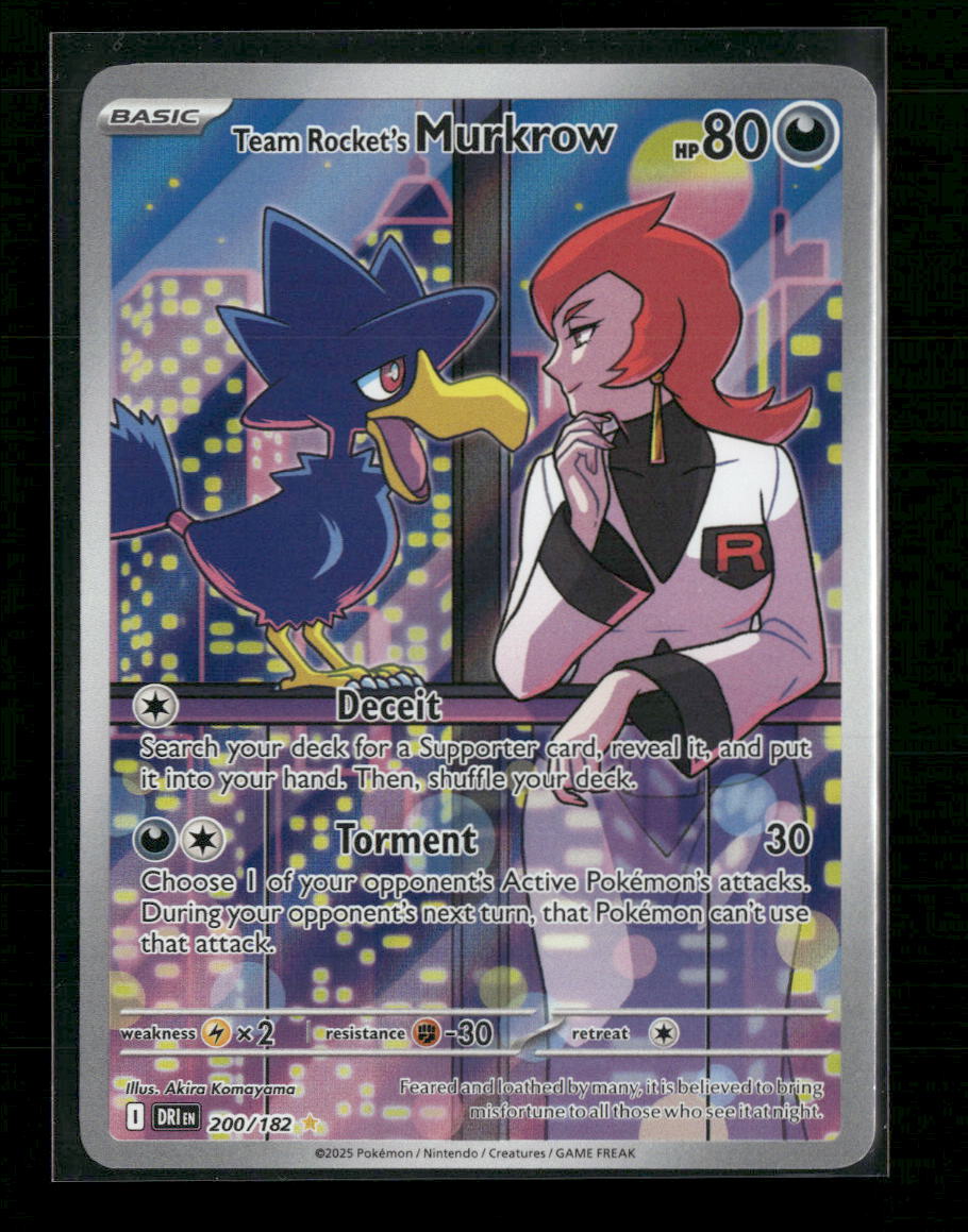 SV10: Destined Rivals Team Rocket's Murkrow #200/182
