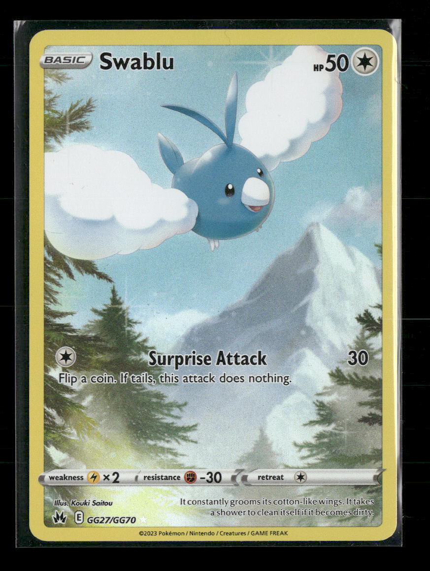 SWSH: Crown Zenith: Galarian Gallery Swablu #GG27/GG70
