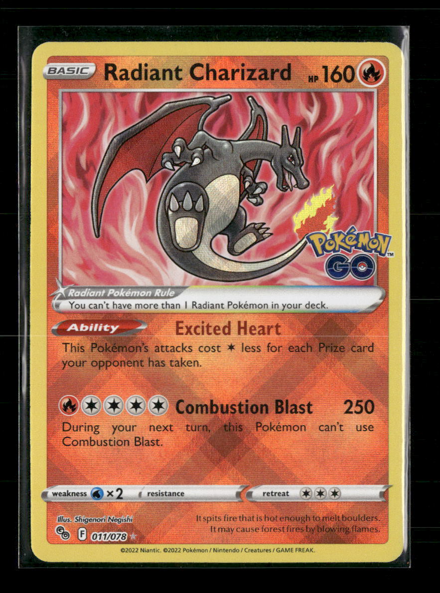 Pokemon GO Radiant Charizard #011/078