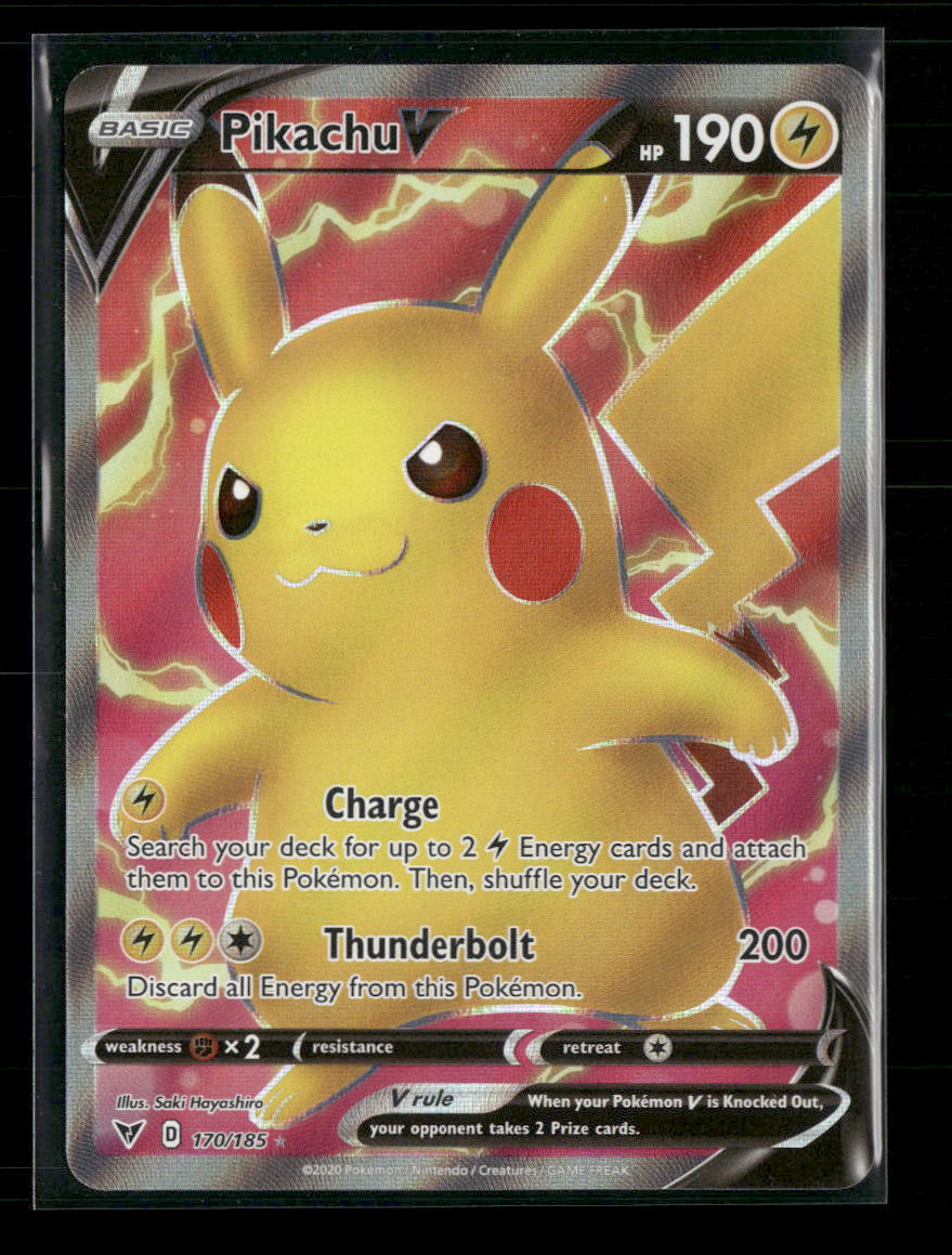 SWSH04: Vivid Voltage Pikachu V (Full Art) #170/185