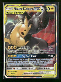 SM - Team Up Pikachu & Zekrom GX #33/181 *Damaged*