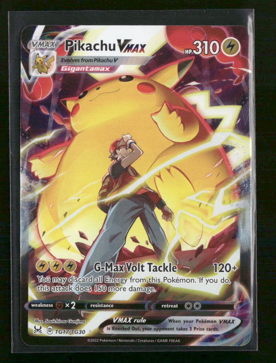 SWSH11: Lost Origin Trainer Gallery Pikachu VMAX #TG17/TG30