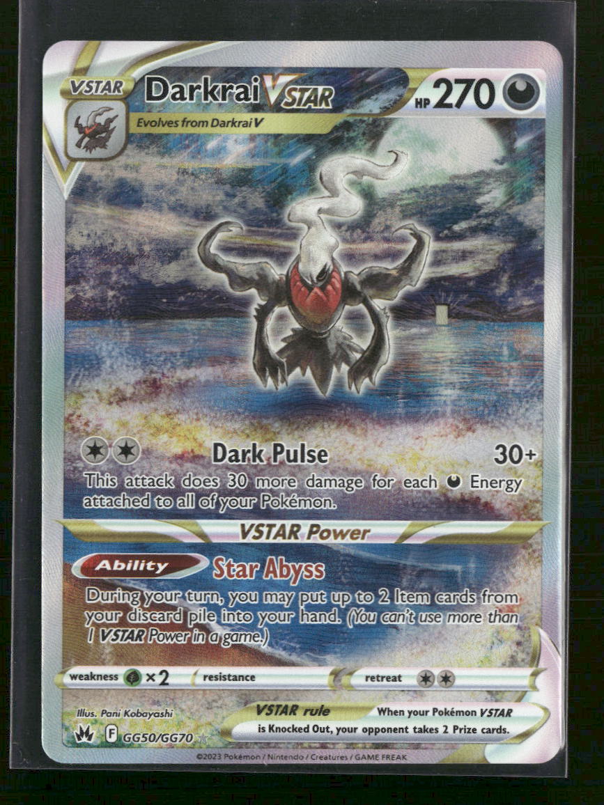 SWSH: Crown Zenith: Galarian Gallery Darkrai VSTAR #GG50/GG70