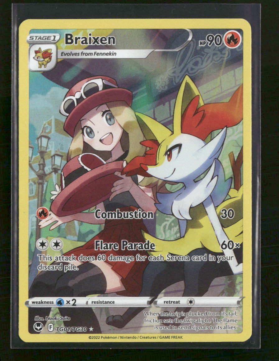 SWSH12: Silver Tempest Trainer Gallery Braixen #TG01/TG30