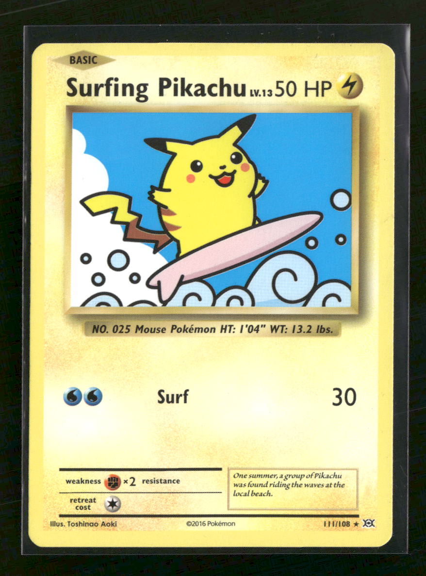 XY - Evolutions Surfing Pikachu #111/108