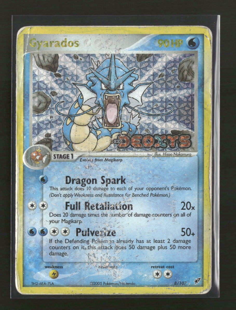 Deoxys Gyarados  Reverse Holo #8/107 *Damaged*