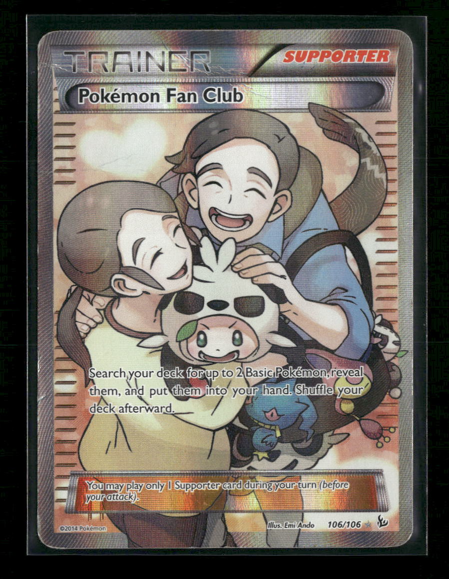 XY - Flashfire Pokemon Fan Club (106 Full Art) #106/106 *Damaged*