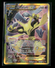 XY - Fates Collide Alakazam EX (Secret) #125/124 *Damaged*