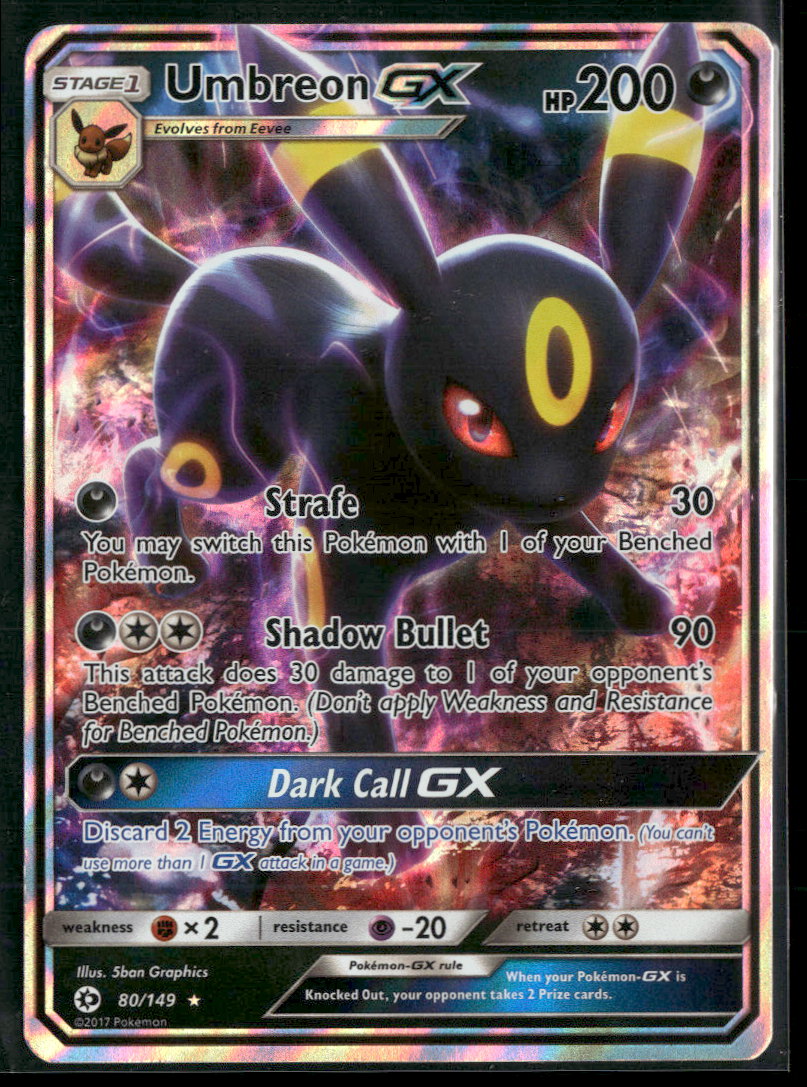 SM Base Set Umbreon GX #80/149
