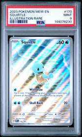 2023 Pokemon Mew En-151 Illustration Rare Squirtle 9 PSA #170