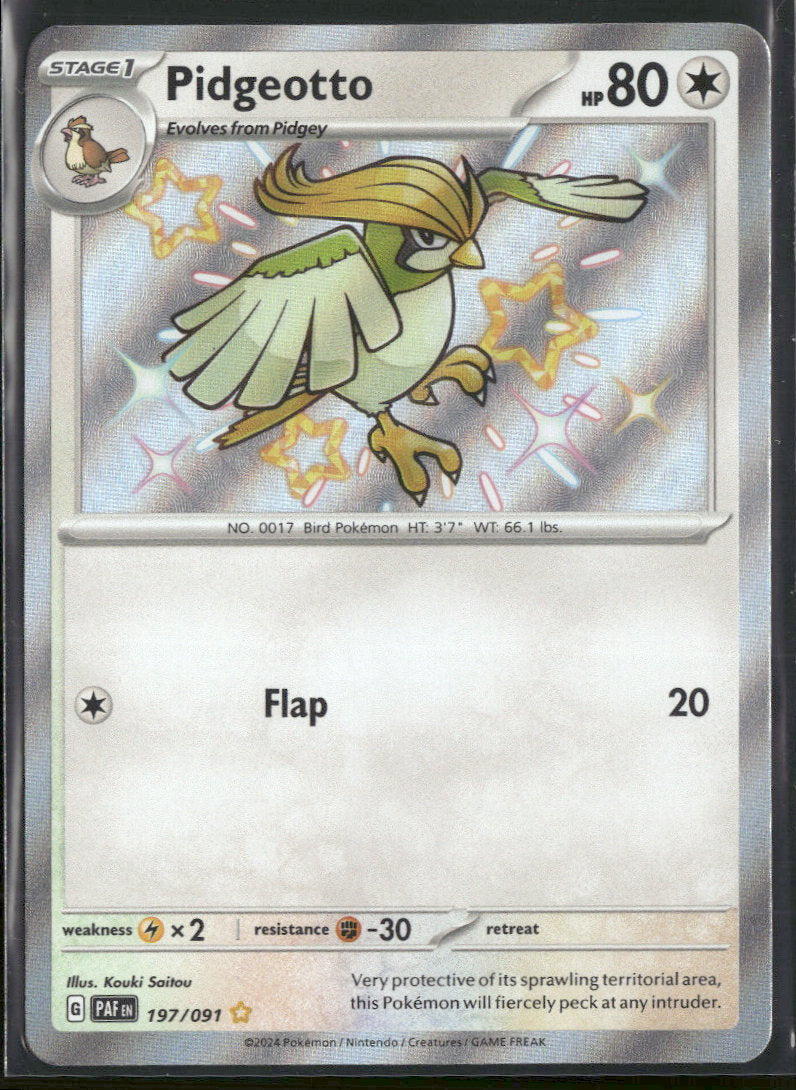 SV: Paldean Fates Pidgeotto #197/091