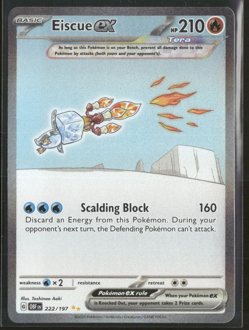 SV03: Obsidian Flames Eiscue ex #222/197