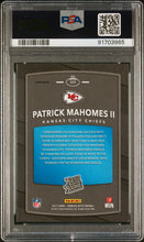 2017 Panini Donruss Optic Red/Yellow Patrick Mahomes Ii 9 PSA #177