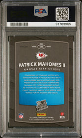 2017 Panini Donruss Optic Red/Yellow Patrick Mahomes Ii 9 PSA #177