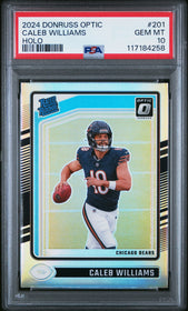 2024 Panini Donruss Optic Holo Caleb Williams 10 PSA #201