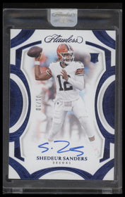 2025 Panini Flawless Rookie Frame Signatures Sapphire Shedeur Sanders #/10